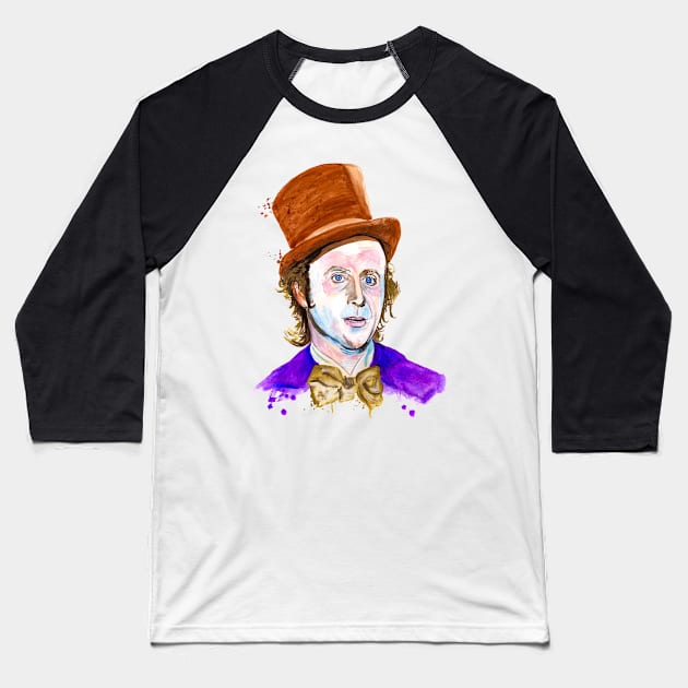 WIlly Wonka- Pure Imagination Baseball T-Shirt by beaugeste2280@yahoo.com